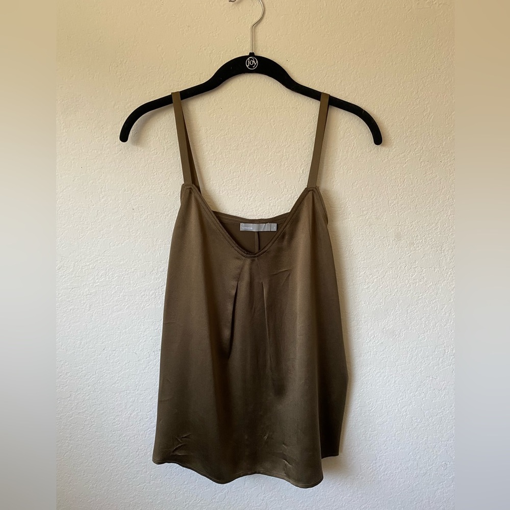 Vince Silk Cami - Brown XS